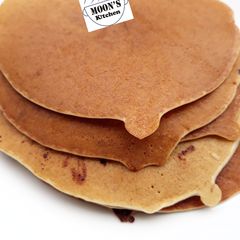 A picture of Coconut and chocolate pancakes.
