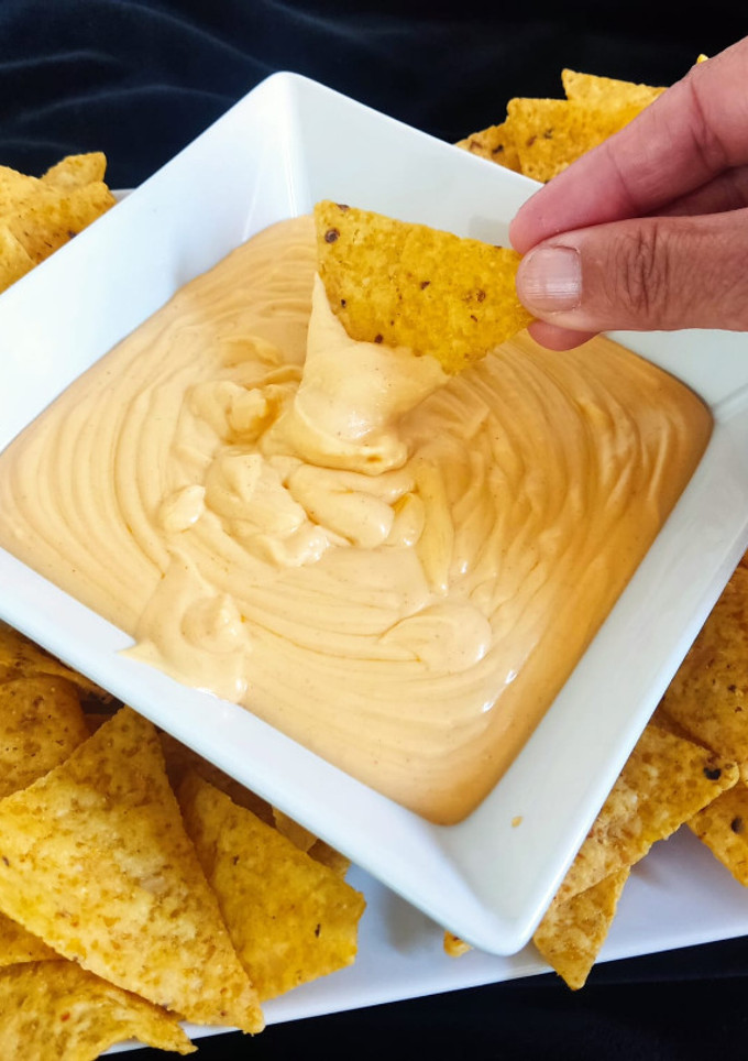 Una foto de Salsa cheddar sin gluten