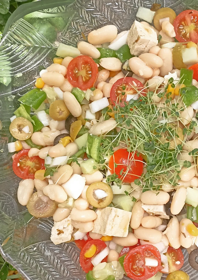 Una foto de Ensalada de chícharos