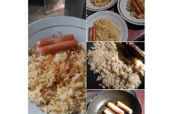 Langkah Mudah untuk Menyiapkan Nasi goreng sosis, Bisa Manjain Lidah