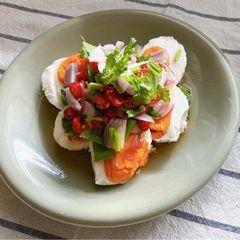 A picture of 👩🏽‍🍳👩🏻‍🍳10-min. Easy Thai Style Spicy Salad Eat with Boiled Rice •Street food |ThaiChef Food.