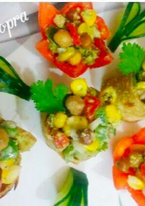 A picture of Healthy Corn Chana Chapati Roll.