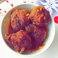 A picture of Lauki/ kaddu ke koftey.