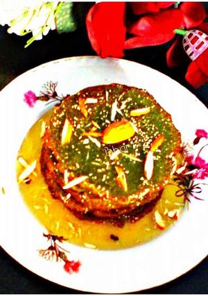 A picture of Spinach malpua.