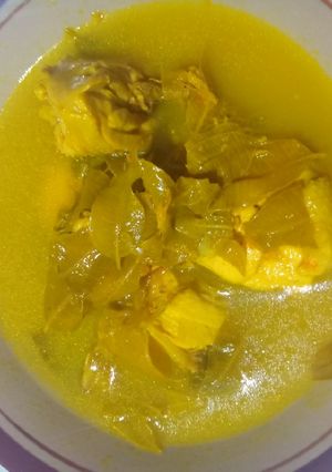 Foto resep Lempah kuning ayam daun kedondong khas bangka