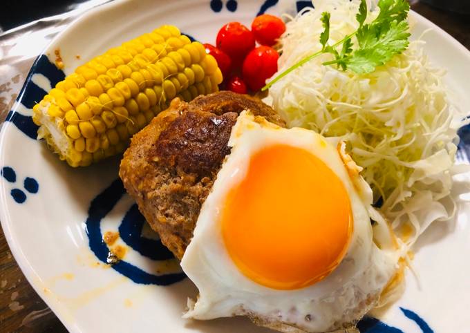 Simple Way to Make Ultimate Cheese Hamburg Steak