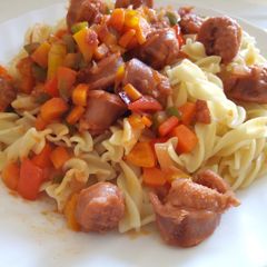 A picture of Pasta and Sausage Stew Sauce.