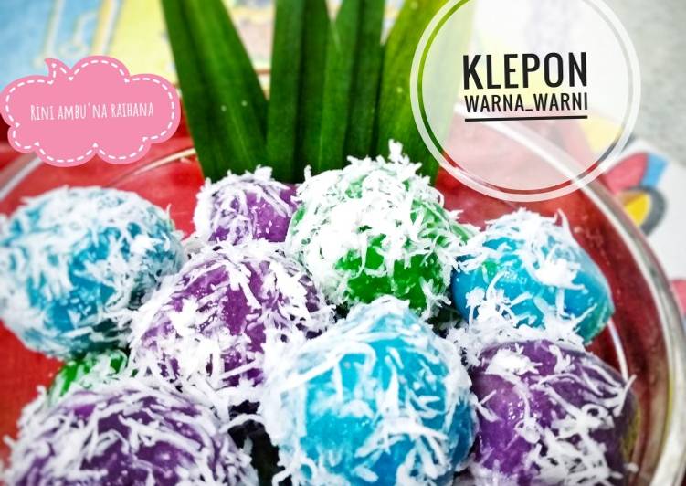 Langkah Mudah untuk Menyiapkan Klepon warna_warni, Menggugah Selera