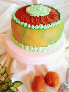 Mohn - Kiwi - Torte mit Marzipan Rezepthauptbild