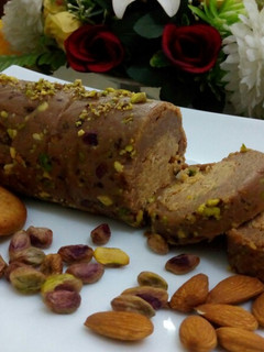A picture of Biscuits Meethi (Swiss roll style).