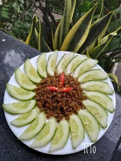 Hình của món Sụn rang sả.