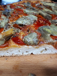Una foto de Pizza vegana a mi manera
