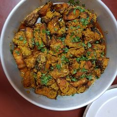A picture of Fish Kaliya without onion and Garlic.
