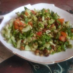 A picture of Sprout cucumber salad.