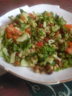 A picture of Sprout cucumber salad.