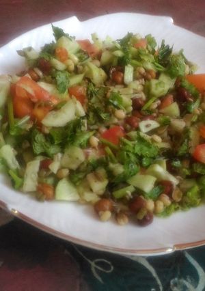 A picture of Sprout cucumber salad.