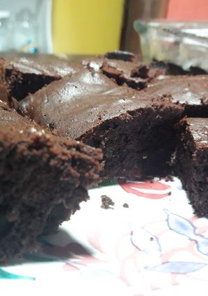 Una foto de Brownie sin manteca 😛