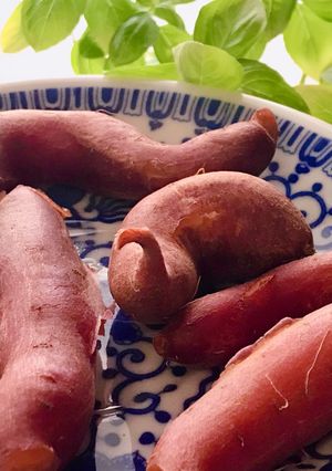 Hình của món Khoai Lang Mini Hấp Nồi Cơm Điện.