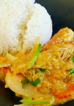 รูปของ กุ้งผัดไข่นุ่ม