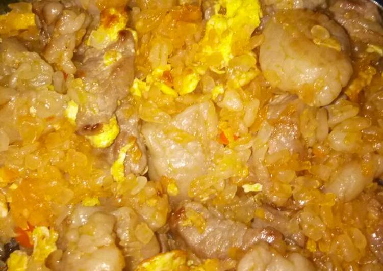 Resep Nasi goreng kambing shirataki #debm Anti Gagal