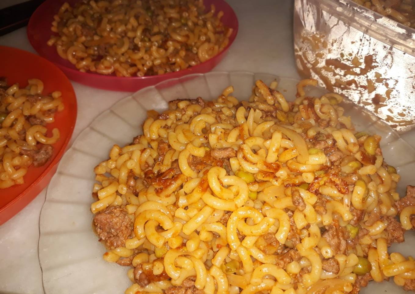 Falsa Fideuá de Carne picada