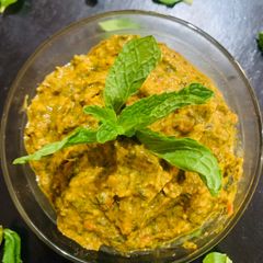 Pudina tomato chutney (Mint & Tomato) A picture of Pudina tomato chutney (Mint & Tomato).