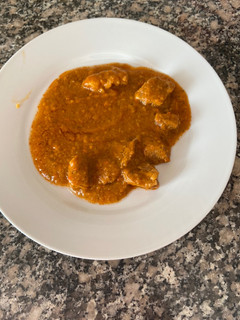 Una foto de Magro de cerdo con salsa de pisto