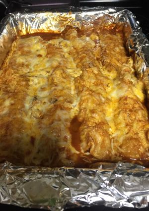 A picture of Simple Cheese Enchiladas.