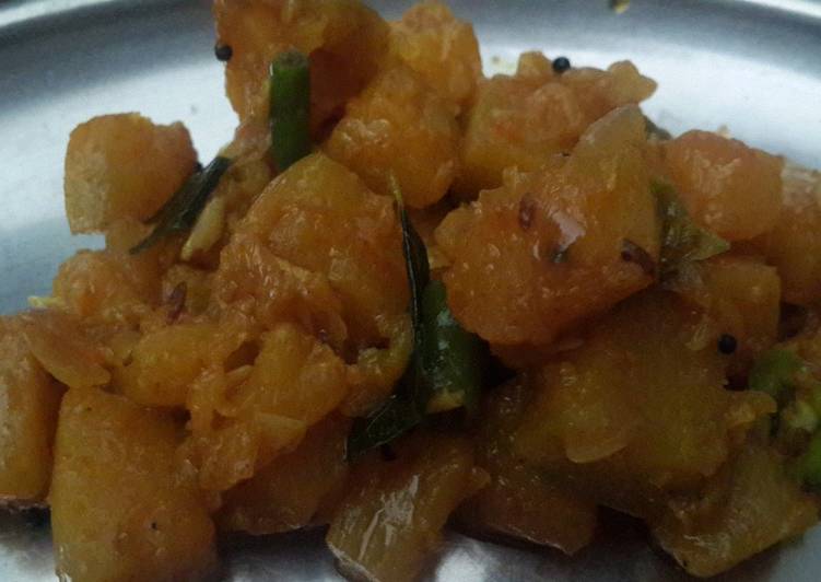 How to Make To Try At Home Lal Bhopla / Pumpkin Bhaji