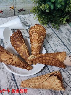 脆皮甜筒 的食譜成品照片