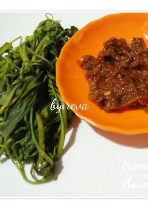 Foto resep Kangkung kukus sambal asam