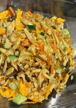 炒豆皮素料 的食譜成品照片