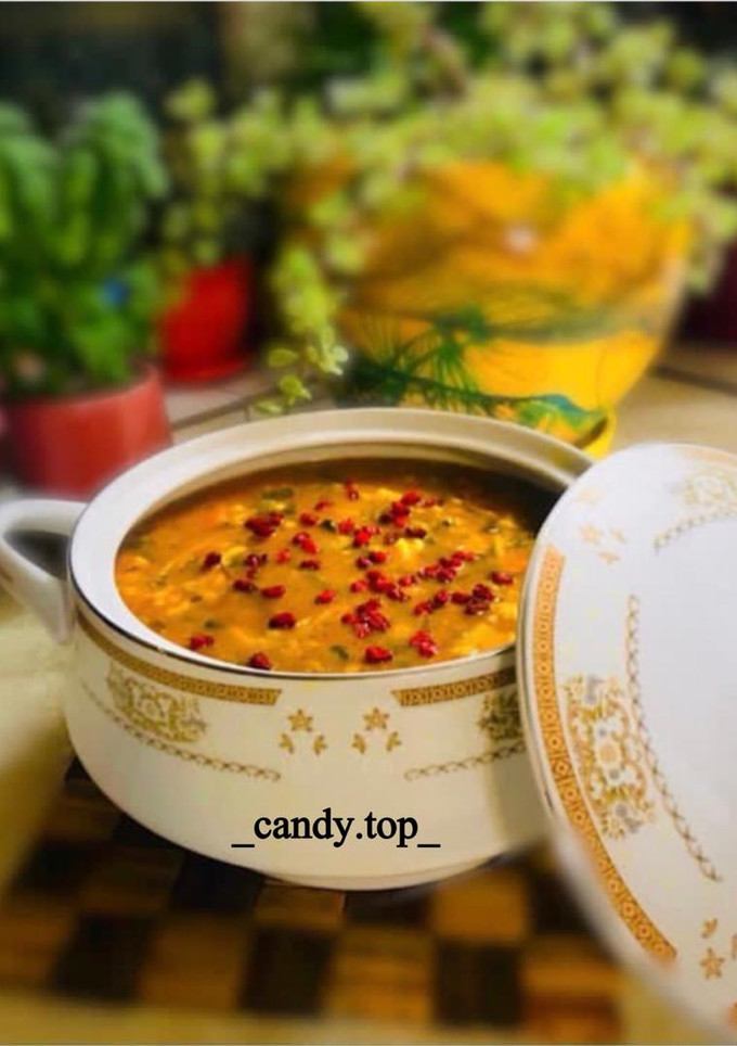 عکسی از دستور سوپ پرتقال