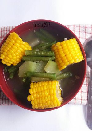 Foto resep Sayur asem jagung manis #postingrame2_jagung