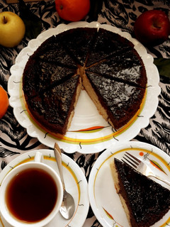 عکسی از دستور کیک دو رنگ