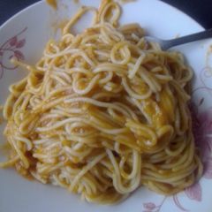 A picture of Simple spicy spaghetti.