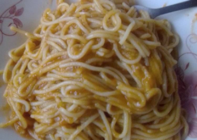 Simple spicy spaghetti