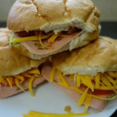 A picture of My cheesed up rolls.