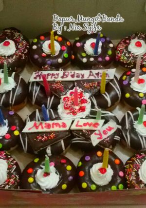 Foto resep DonKent Tart (Donat Kentang Versi Birthday)