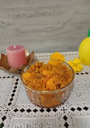A picture of #NVM Snake gourd sabji(Padval).