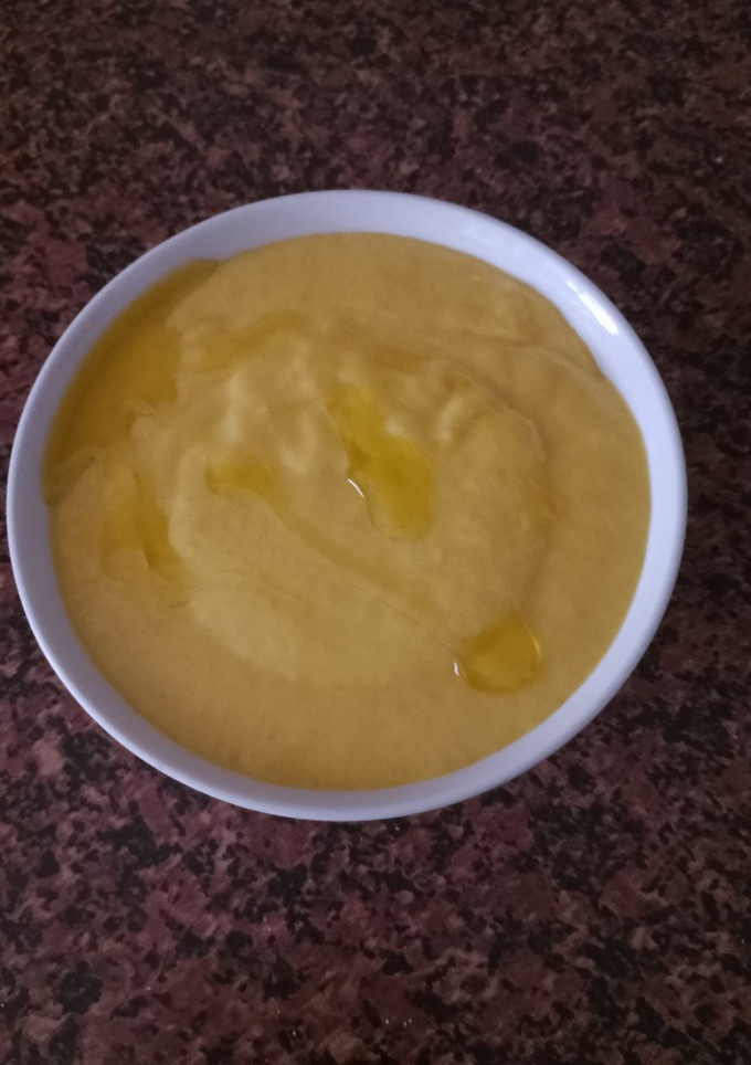 Una foto de Salmorejo de naranja