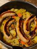 Fricassée de légumes et saucisses