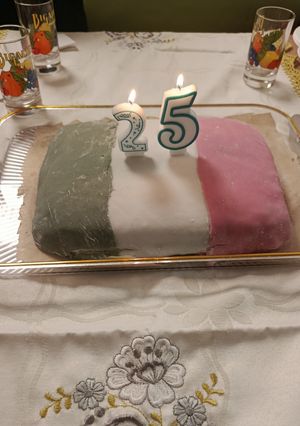 A picture of My Awesome 25th Birthday Cake Recipe for July 6, 2025.