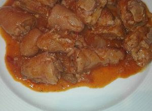 Una foto de Rabo de cerdo en caldereta