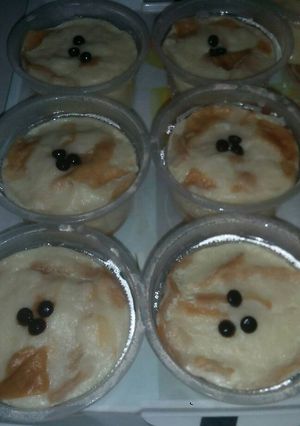 Foto resep Puding roti tawar kukus sederhana