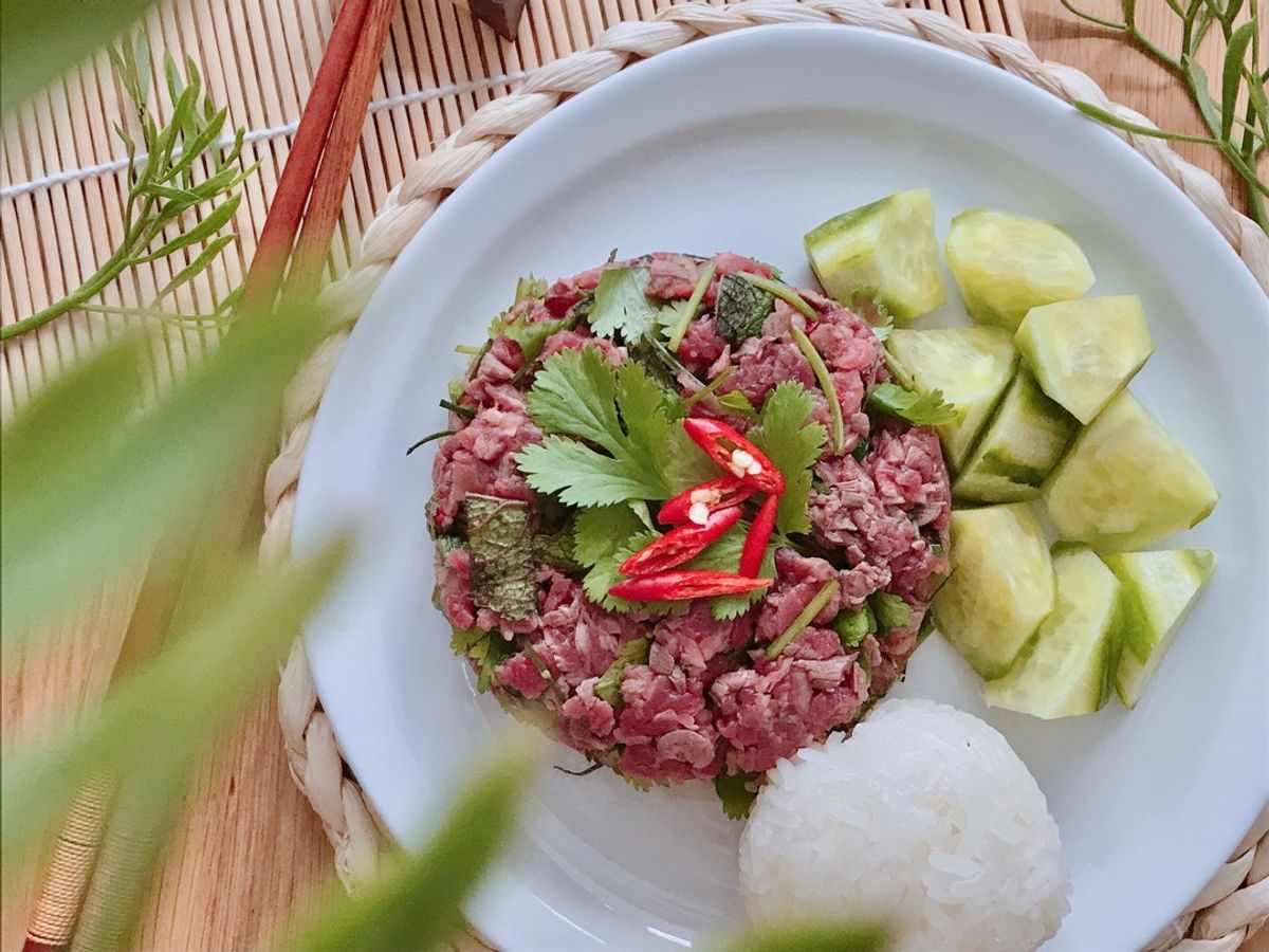 Lạp Bò Lào - Gỏi Bò Lào 🇱🇦
