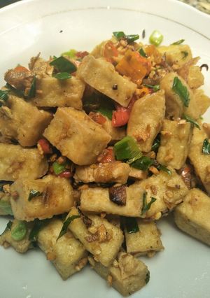 Foto resep Tahu cabe goreng kering