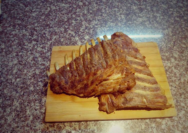 Oven-Grilled (baked) pork ribs