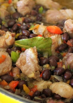A picture of Cuban-Inspired Pork & Black Bean Stew (Stovetop & Slow Cooker).