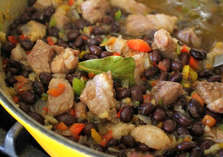 Recipe of Appetizing Cuban-Inspired Pork & Black Bean Stew (Stovetop & Slow Cooker)